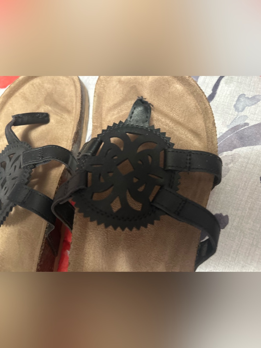 Maurices Brown Suede-Look Footbed Sandal